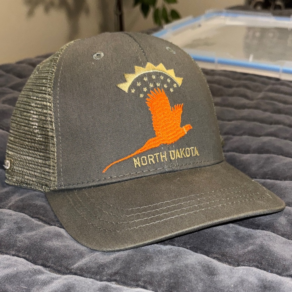 North Dakota Olive Green Trucker Hat